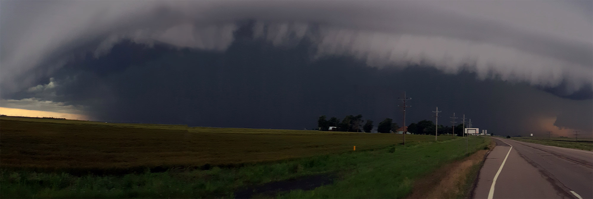 Thunderstorm clouds in the country