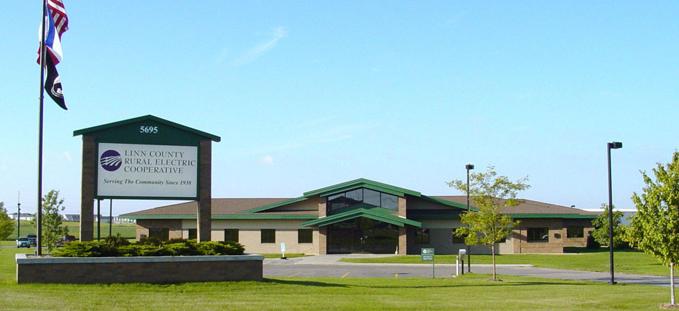 The Linn County REC office building in Marion, IA